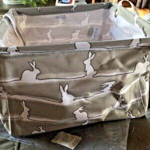Thirty-One Square Utility Tote-Spring Bunnies
